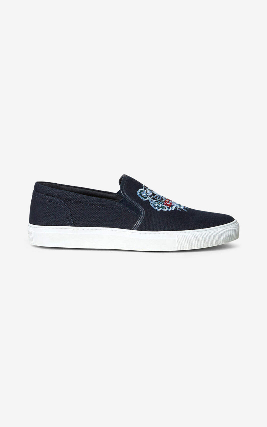 Tênis Kenzo K Skate Tiger Masculino - Azul Marinho Azuis | 846UQXEPR